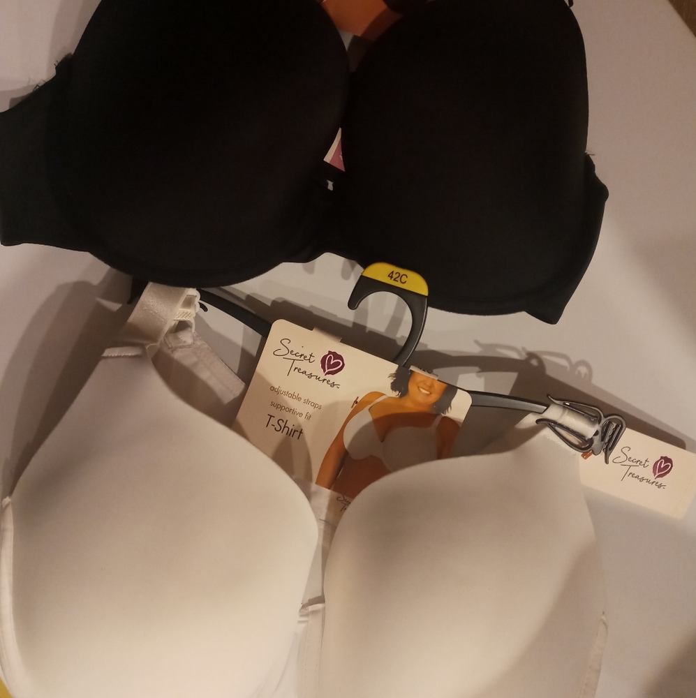 2 T-shirt bras 42C